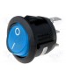 Inter bascule unipolaire lumineux 250Vac 6Amp. bleu