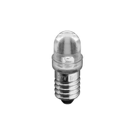 Ampoule E10 à led 29x11mm 230Vac 3mA blanche