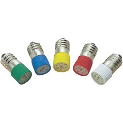 Ampoule E10 multi-led 10x23mm 3mA 230Vac jaune