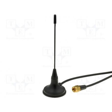 Antenne magnétique 824/960Mhz - 1710/1990Mhz câble SMA mâle 3 mètres