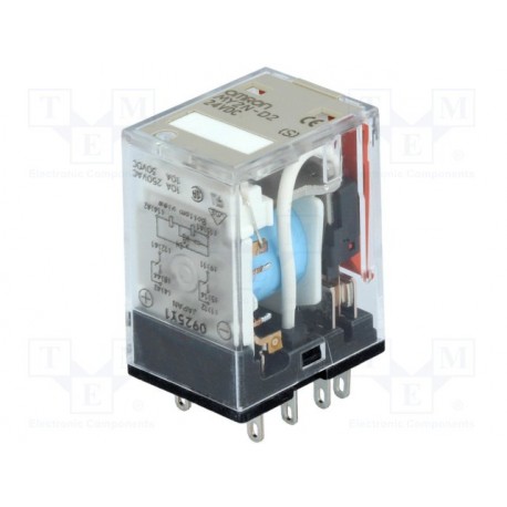 Relais Omron type MY2N-D2 DPDT 24Vdc 5Amp. 250V