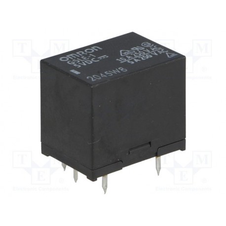 Relais Omron type G5LE-1 1R/T 5V 10Amp.