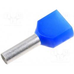 Embout de câblage à sertir bleu double section 2,5mm²