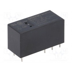 Relais type Omron G2RL-2 2R/T 8Amp. 12Vdc 360ohms