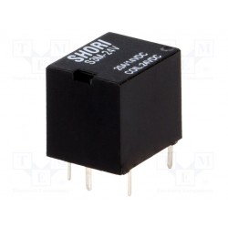 Relais miniature 1R/T 24Vdc 14Amp. 960ohms 15,6x13,5x12mm