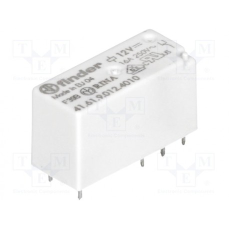 Relais Finder type 41.61 SPDT 1R/T 16Amp. 12Vdc 360ohms