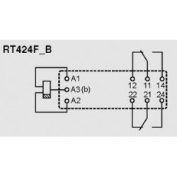 Relais Schrack bistable 2R/T 240ohms 8Amp. 12Vdc