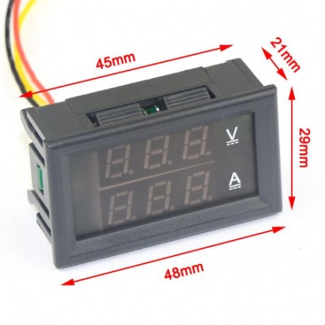 Voltmètre Numérique Ampèremètre Panneau Courant Alternatif Tension Ampérage  Puissance Panneau D'énergie Compteur Affichage Numérique LCD Ampèremètre