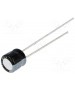 Condensateur chimique radial miniature 105° 22µF 16V Ø 4x7mm au pas de 1,5mm