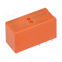 Relais type Schrack SPDT 1R/T 6Vdc 90ohms 16Amp