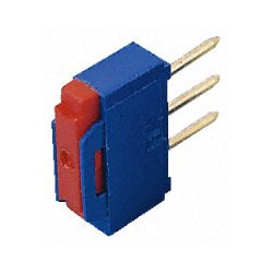 Inverseur dip-switch Apem vertical 1 contact R/T on / on