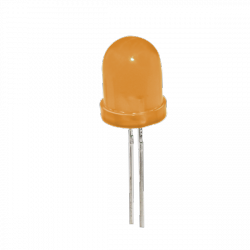 Diode led 8mm orange 100mcd 30°