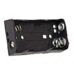 Support 8 piles AA R6 (4x2) - sortie clip à pression
