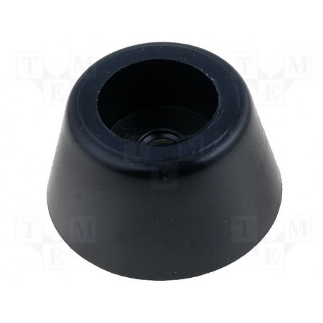 Pied caoutchouc noir diametre 16 mm qupc73516 pièces détachées, accessoires