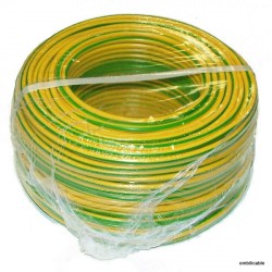 Fil de câblage souple 1,5mm² vert / jaune