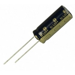 Cond. low ESR radial 105° 220µF 25V pas 2,5mm