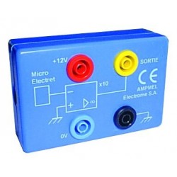 Module Micro Electret amplifié +12 à  18Vdc