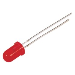 Diode led 5mm rouge 2mA 50° 3,7mcd