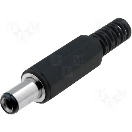 Fiche jack alimentation 5,5x2,5mm  L 9mm