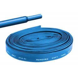 Gaine thermorétractable 9,5mm bleu - longueur de 1 mètre